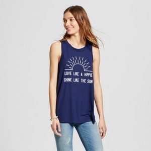 Modern Lux  Graphic Tank | Navy | Small